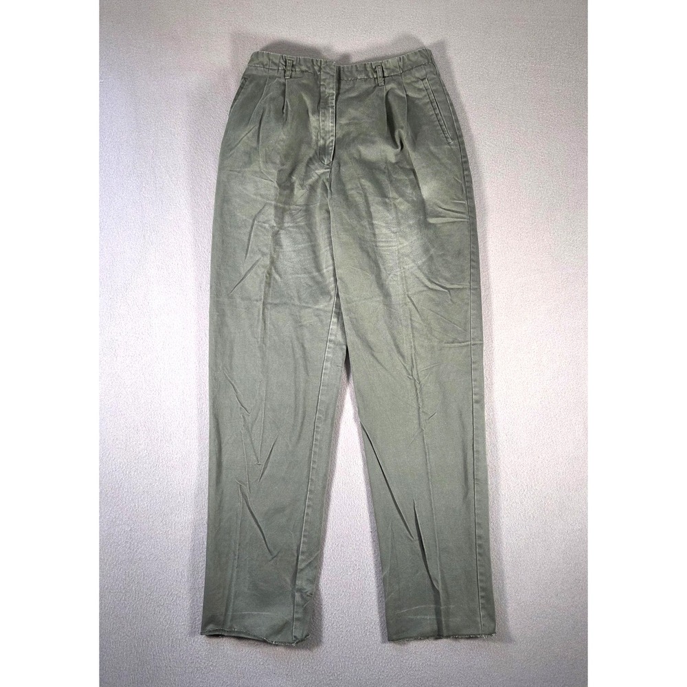 Vintage Banana Republic Pants Womens 16 32x33 Green Pleated High Waist Safari